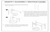 SNAPPY ASSEMBLY INSTRUCTIONSedsrental-com.cftvgy.org/wp-content/uploads/2018/...Jul 14, 2009  · 1) Turn the end frames upside down and insert the casters into the frame legs. Pin