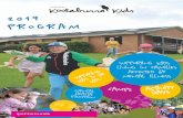 QLD 2019 Kookaburra Kids Program · Kookaburra Program: This program is for children aged 8 - 18 years, who are living in families affected by mental illness. 79J?L?JO :7OI MONTHLY