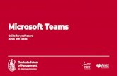 Microsoft Teams - GSOM · GSOM Account Each employee and teacher must have a GSOM mailbox GSOM mailbox is an Office 365 account and is required to use Office 365 applications, including