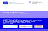 Clinical Psychiology in the Early Stage Dementia Care Pathway Network… · care pathway in early dementia has to consider the wide variation in the needs and preferences of people