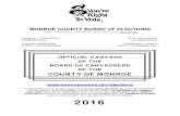 MONROE COUNTY BOARD OF ELECTIONS Book 2016.pdf · 2017. 5. 4. · monroe county board of elections 39 west main street rochester, new york 14614 (585) 753-1550 ttd# 753-1544 thomas