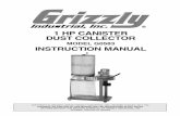 1 HP CANISTER DUST COLLECTORcdn1.grizzly.com/manuals/g0583_m.pdf-2- g0583 1 hp Canister dust Collector grizzly industrial, inc. is proud to offer the Model g0583 1 hp Canister dust