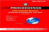 International Seminar “Language Maintenance and Shift” July ...eprints.undip.ac.id/54055/1/International_Proceeding...International Seminar “Language Maintenance and Shift”