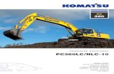 Hydraulic Excavator PC360LC/NLC-10 - used.komatsu.eu€¦ · Komatsu Diesel Particulate Filter (KDPF) Komatsu’s high efﬁ ciency DPF captures more than 90% of particulate matter.