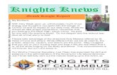 KKnights Knewsnights Knewsights Knews · 2020. 4. 15. · Grand Knight Report KnKnights Knews KKnights Knewsnights Knewsights Knews April 2020 My Brothers, With Holy Week upon us,