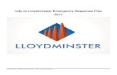 City of Lloydminster Emergency Response Plan 2017...Emergency Response Plan 2017- City of Lloydminster 2 Index Reviews, Updates, Revisions p.4 Definitions p. 5 Part 1-Authority p.