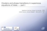 Clusters and phase transitions in supernova equations of state — …theor.jinr.ru/~diastp/dm15/talks/Hempel_L1.pdf · 2015. 6. 30. · Classification of supernovae •type Ia: thermonuclear