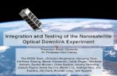 Integration and Testing of the Nanosatellite Optical ...mstl.atl.calpoly.edu/~workshop/archive/2017/Spring...Integration and Testing of the Nanosatellite Optical Downlink Experiment
