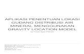 GRAVITY LOCATION MODEL MINERAL MENGGUNAKAN …eprints.itn.ac.id/4879/2/cek similarity paper 2.pdfMineral Water Depot is a company engaged in distribution of mineral water. Constraints