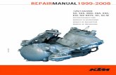 RA 125 200 2003 D · repair manual 1999-2008 125/144/200 sx, sxs, mxc, egs, exc, exc six days, xc, xc-w ktm group partner. 1 service-information 2 general information 3 removing and