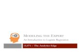 MODELING THE EXPERT - courses.edx.org...(1-specificity) on x-axis • Proportion of good care labeled as poor care 15.071x –Modeling the Expert: An Introduction to Logistic Regression