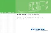 EKI-1500-CE Series UM...EKI-1500-CE Series User Manual v Safety Instructions Read these safety instructions carefully. Keep this User Manual for later reference. Disconnect this equipment