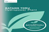 BATANG TORU Hydropower Plantadmin.nshe-hydro.com/upload/Batang_ToruWhitebook_NSHE_v4...Batang Toru Hydropower Plant is part of Indonesia’s plan to implement the commitment to reduce