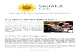 Why Should You Use Sahana Eden ... including Microsoft Excel and PDF. To ensure that Sahana Eden is