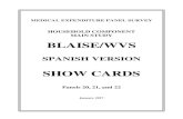 2017 HC Interview Showcards (Panels 20, 21, 22) - Spanish€¦ · medical expenditure panel survey . household component . main study . blaise/wvs . spanish version . show cards .