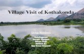 Village Visit of Kothakonda Village · • The village has one PSU Bank, one cooperative banking institution and two ATMs. • The banking is provided by Andhra Bank. • This bank
