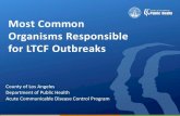 Most Common Organisms Responsible for LTCF Outbreaks Most...Learning Objectives 1. Review common outbreaks encountered in long - term care facilities (LTCFs) in Los Angeles County