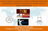 Severe airport sanitarian control could slow down the ... · Severe airport sanitarian control could slow down the spreading of OVID-19 pandemics: Study cases of razil and Mexico