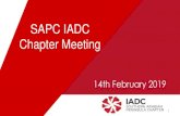 SAPC IADC Chapter Meetingsapc-iadc.org/docs/meetings/Meeting_Feb142019/002-SAPC...2018/09/20  · Sub - Committees • Active • Supply Chain Committee – Leo Pomazan (lpomazan@enscoplc.com)