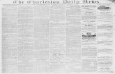 The Charleston daily news.(Charleston, S.C.) 1867-01-03....VOLTIME IV.NO. 428. CHARLESTON, S. C., TUESDAY MORNING-, JANUARY 1, 1867. PRICE TmmrnSfrTS TELEGRAPHIC. Our Cabio fitinatelles.