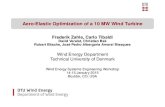 Aero-Elastic Optimization of a 10 MW Wind Turbine · Aero-Elastic Optimization of a 10 MW Wind Turbine Frederik Zahle, Carlo Tibaldi David Verelst, Christian Bak Robert Bitsche, Jose