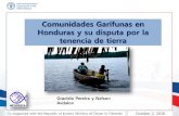 Comunidades Garífunas en Honduras y su disputa por la ...Comunidades Garífunas en Honduras y su disputa por la tenencia de tierra Graciela Pereira y Nelson Avdalov Co-organized with