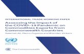 Assessing the Impact of the COVID-19 Pandemic on ......ISSN 2413-3175 2020/14 INTERNATIONAL TRADE WORKING PAPER Assessing the Impact of the COVID-19 Pandemic on Commodities Exports