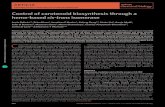 Control of carotenoid biosynthesis through a heme-based cis ...biotka.mol.uj.edu.pl/zbm/handouts/2016/TS/0_2-1-17_Heme...2017/02/01  · heme-based cis-trans isomerase Jesús beltrán