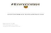 ANSTEORRAN KINGDOM LAW - Ansteorra Seneschal Homeseneschal.ansteorra.org/forms/Kingdom_Law_October_2019.Final.pdf · Anachronism, Inc. (herein referred to as Corpora) and to the By-Laws