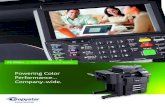 Powering Color Performance Company-wide....Color Adjustment One Touch, Hue, Auto Exposure, Sharpness Magnification / Zoom Full Size, 5 Reduction, 5 Enlargement Preset Ratios, 25 –