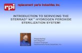 Introduction to Servicing the Sterrad NX Hydrogen Peroxide … · STERRAD ® NX TM Sterilization Process The STERRAD NX Sterilization System process takes 28 to 38 minutes, depending