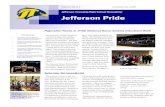 Jefferson Township High School Newsletter Jefferson Pride · 2017. 1. 9. · Jefferson Township High School 1010 Weldon Road Oak Ridge, New Jersey 07438 Phone: 973-697-3535 Fax: 973-208-8409