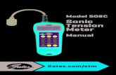 Model 508C Sonic Tension Meter - MROSupply...2 Thank you for purchasing the Gates Sonic Tension Meter . Please read this manual thoroughly to fully utilize all the functions of this