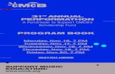 31st ANNUAL PERFORMATHON A Fundraiser to Support …WATCH HERE 31st ANNUAL PERFORMATHON A Fundraiser to Support CMCB’s Scholarship Fund Monday, Nov 16, 7 PM Tuesday, Nov 17, 7 PM