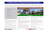 Legacy Way Tunnel Boring Machine - HVAC€¦ · Legacy Way Tunnel Boring Machine Client Transcity is an integrated team compris-ing BMD Constructions, Italian company Ghella and Spanish