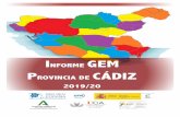 INFORME GEM PROVINCIA DE CÁDIZ 2019/20...Informe Global Entrepreneurship Monitor Provincia de Cádiz 2019/20 I nvestigadores del Equipo GEM C ádiz 2019/20 Mª del Carmen Camelo Ordaz