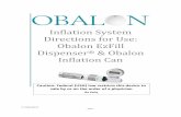 Inflation System Directions for Use: Obalon EzFill ...€¦ · system during the gas transfer process and balloon inflation. All decision points require that prior to moving to the