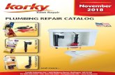 PLUMBING REPAIR CATALOG - Korky® Toilet Repair...repair kits containing a unique, adjustable ﬂush valve. The ﬂush valve easily adjusts from 7"-111/ 2" and eliminates the need
