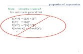 properties of expectation - courses.cs.washington.edu · 2018. 10. 24. · Bernoulli random variables An experiment results in “Success” or “Failure” X is an indicator random