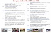 Program for Sandefjord 17. mai 2018...Program for Sandefjord 17. mai 2018 SALUTT OG FLAGGPARADE Byvektere, Flaggborg, Sandefjord musikkorps, 17. mai-komiteen, tidligere års komiteer