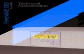 Technical Speciication PowerWAVE 1000 · 2019. 3. 4. · • Highly efficient PWM sine-wave technology yields excellent UPS efficiency. The high crest factor of the inverter handles