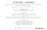 ECOC 2000 (München) : 2000.09.03-07 · 2008. 7. 15. · ECOC 2000 26th European Conference on Optica Communication September 3-7. 2000 Munich, Germany Volume 3: Wednesday, September6,