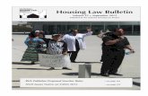 Housing Law Bulletin Bulletin Sep13_FINAL_Color_0.pdfHousing Law Bulletin • Volume 43 The October issue will be our final print copy for digital subscribers. If you have not been