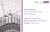 Webinar September - Welcome to Barton Legal€¦ · Part 1 –Payment Under JCT and NEC Bill Barton –Barton Legal Construction is not intended to be warfare! Whilst NEC may not