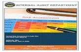 INTERNAL AUDIT DEPARTMENT · 2020. 8. 5. · their internal control systems and processes as these relate to safeguarding the County’s assets and resources, reasonable and prudent