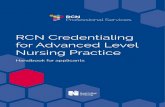 RCN Credentialing for Advanced Level Nursing Practice...Appendix four: RCN Accredited Advanced Nurse Practitioner (ANP/NP) programmes as at November 2016 26 Appendix five: Descriptor