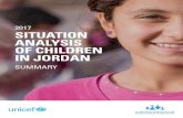 2017 SITUATION ANALYSIS OF CHILDREN IN JORDAN SitAn...06 2017 Summary Situation Analysis of Children in Jordan There were 3.8 million children under 18 in Jordan (over 40 per cent