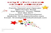 Becoming a Texas Rising Star Certification Provider · Web viewFirst Step is a licensed facility that is regulated by the State, DFPS. If you have questions, you can write to them