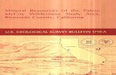 Mineral Resources of the Palen- McCoy Wilderness Study ...Mineral Resources of the Palen-McCoy Wilderness Study Area,Riverside County, California By Paul Stone, Thomas D. Light, V.J.S.