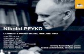 NIKOLAI PEYKO: PIANO MUSIC, VOLUME TWO · 2015. 7. 29. · 2 1 The Decembrist revolt took place in December 1825, when 3,000 troops in St Petersburg refused to swear allegiance to
